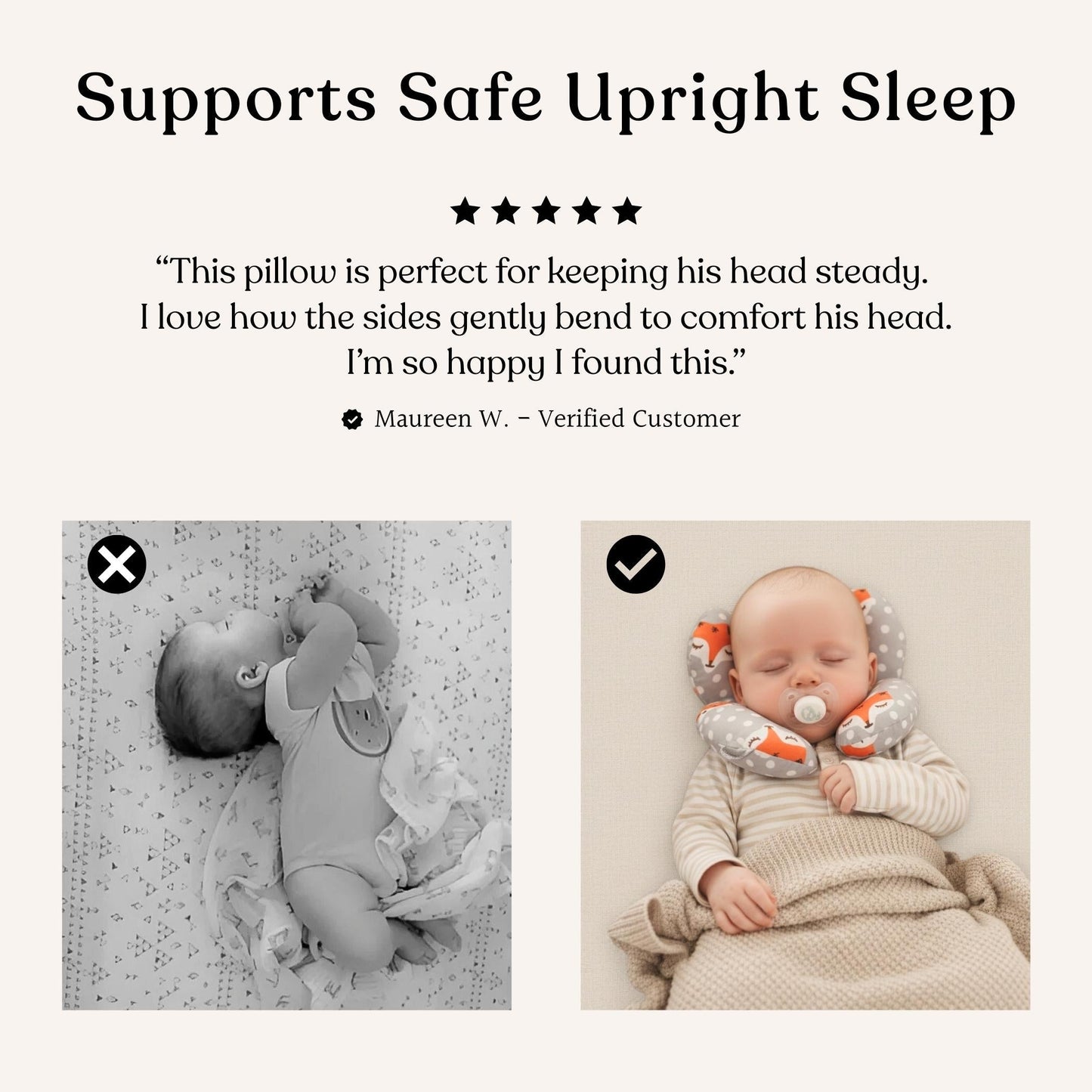 BabyHalo® - Comfort Baby Head Support Pillow