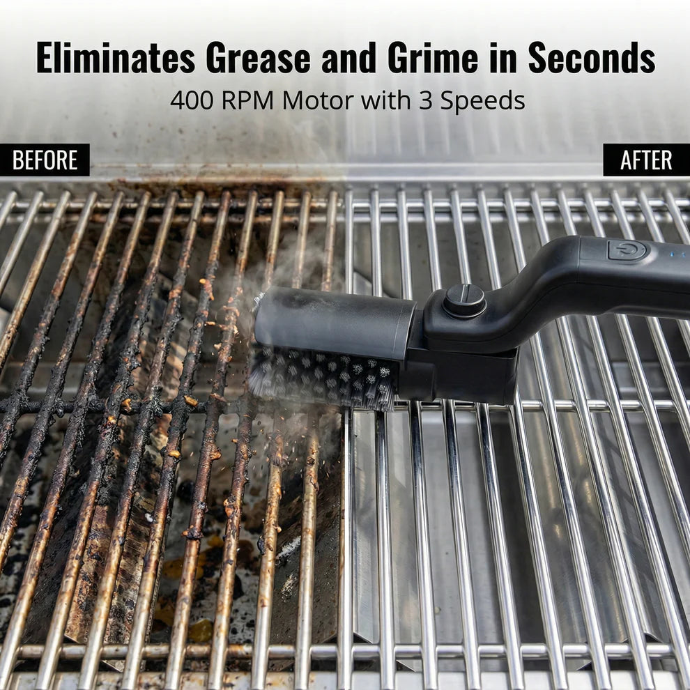 QuickShine BBQ® - Wireless Electric Grill Cleaner
