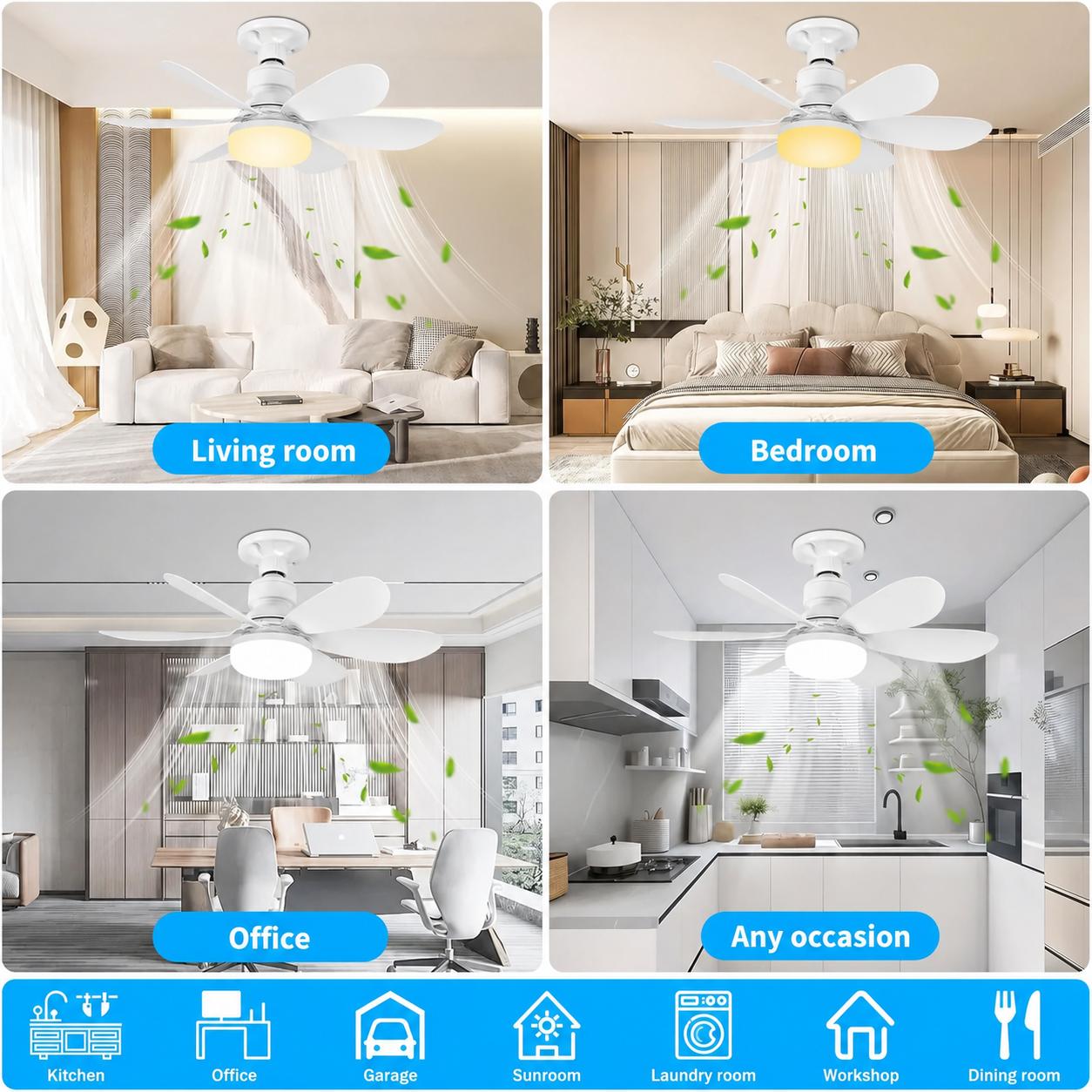 LuminAir® - Ceiling Fan with Adjustable LED Light